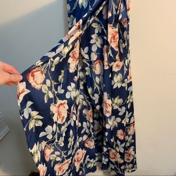 Xhileration Blue Maxi Wrap Dress - Picture 4 of 9